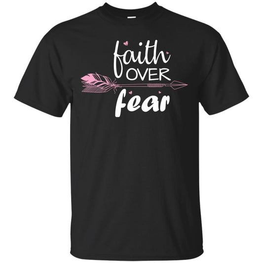 Faith Over Fear Arrow Christian Shirt Black