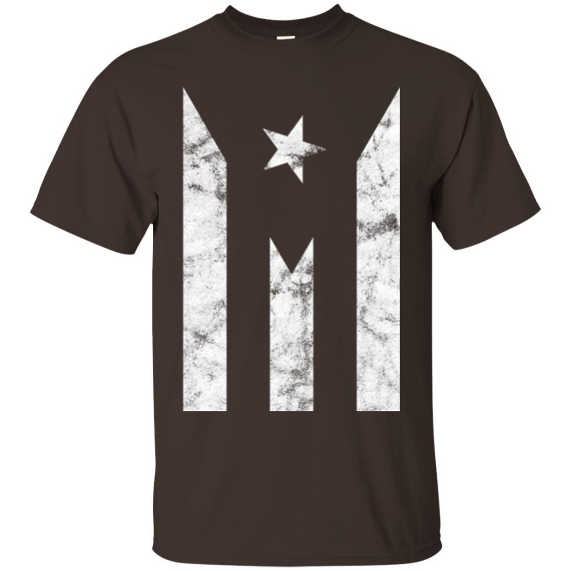 Boricua T-shirt Puerto Rico Black Flag T-shirt Dark Chocolate
