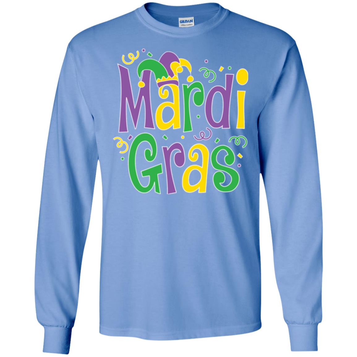 Mardi Gras T-shirt Mardi Gras Party T-shirt Carolina Blue
