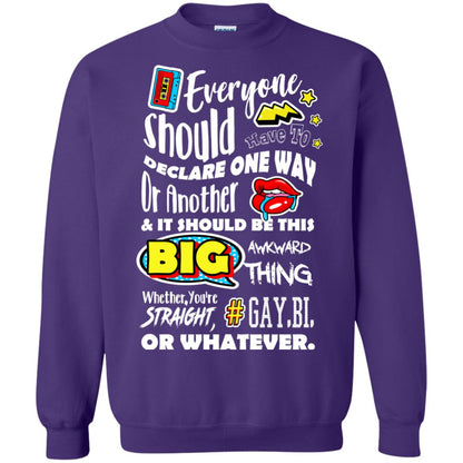 Whether You_re Straight Gay Bi Or Whatever Lgbt Shirt Purple