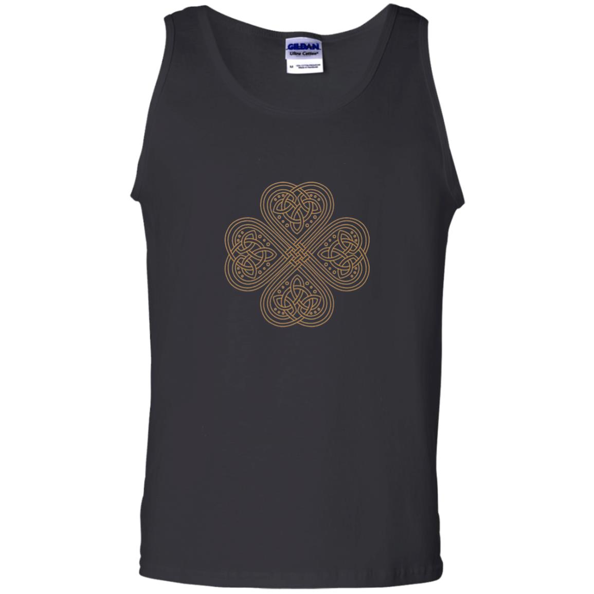 Irish Celtic Gold Knot Patricks Day Shirt Black
