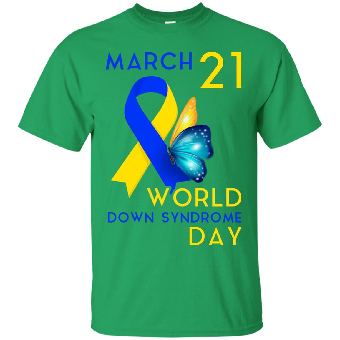 March 21 World Down Syndrome Day T-shirt For Down Syndrome Awareness Irish Green