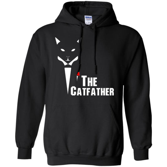 Cat Dad Lover T-shirt The Catfather T-shirt Black