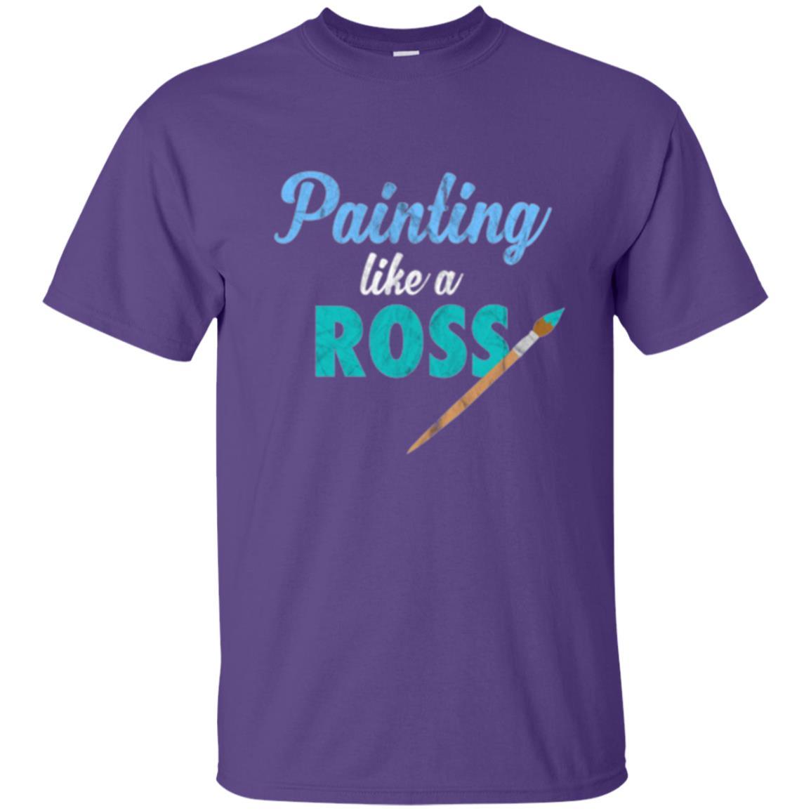 Painter T-shirt Painting Like A Ross Purple