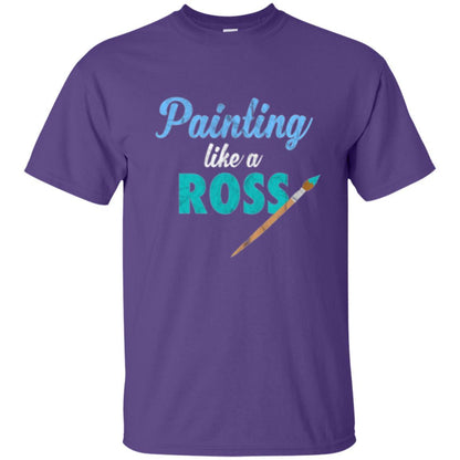 Painter T-shirt Painting Like A Ross Purple