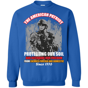 Military T-Shirt The American Patriot Protecting Our Soil And Defending Our Freedom From Enemies Foreign And Domestic Since 1781