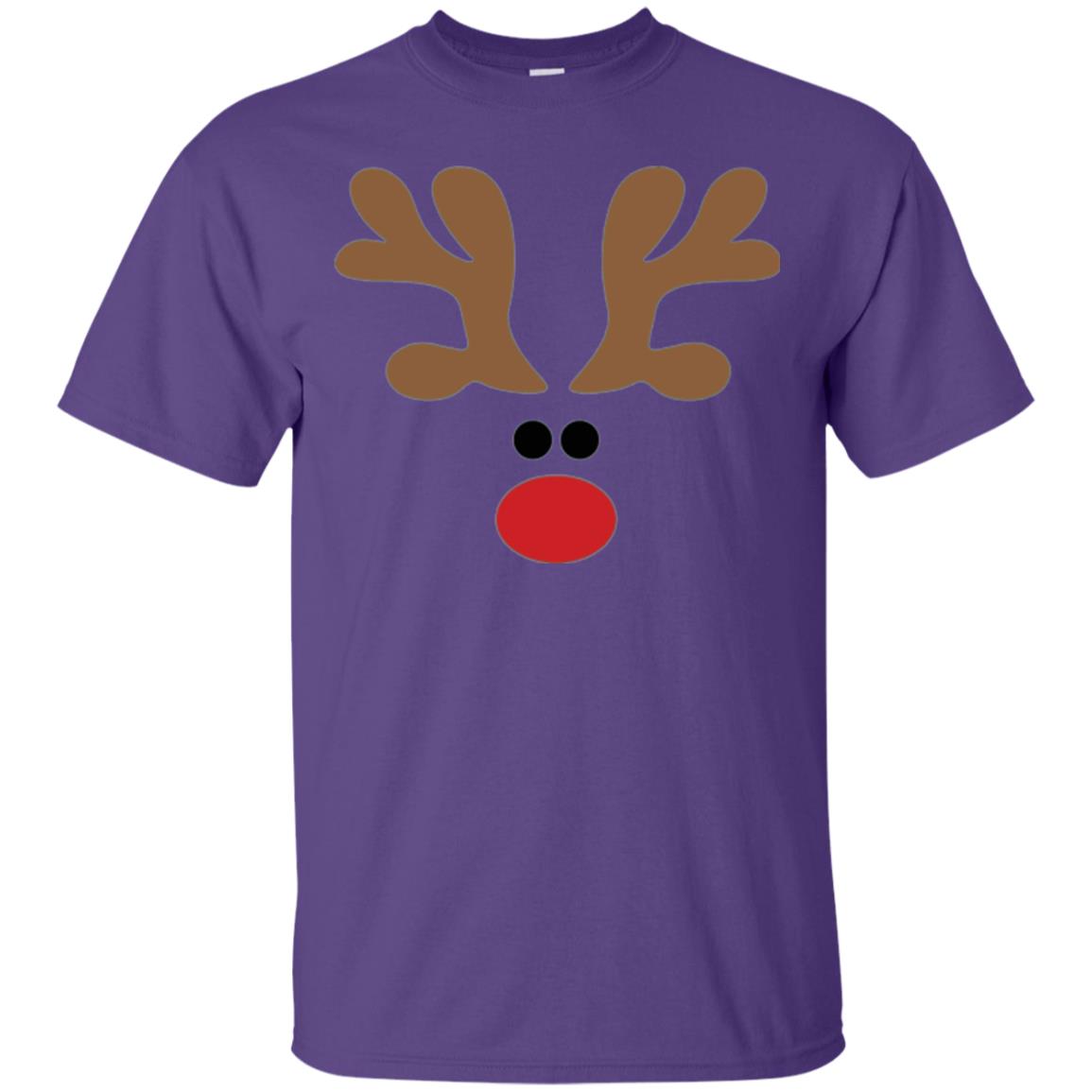 Christmas T-shirt Reindeer Purple