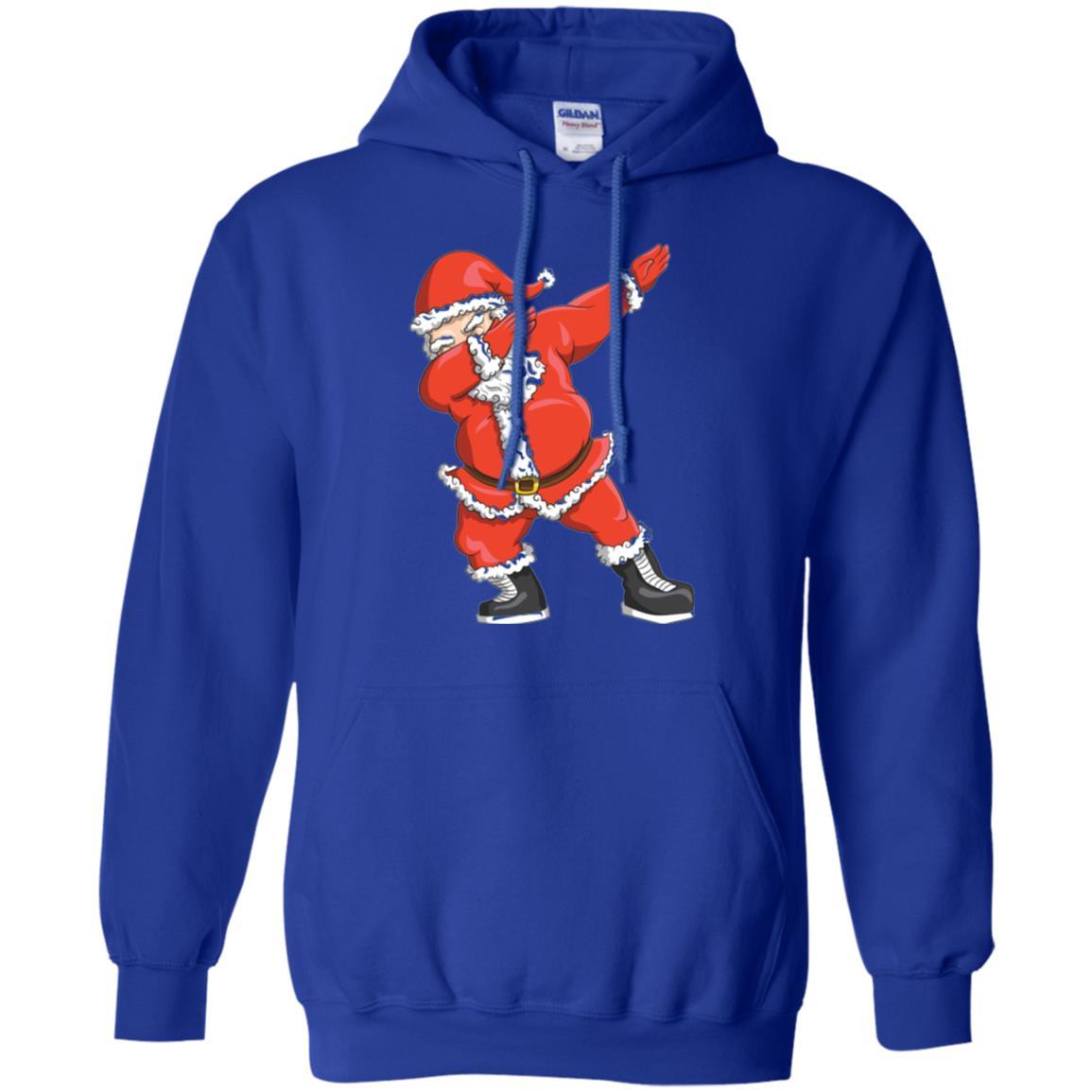 Funny Christmas T-shirt Dabbing Santa Claus Royal