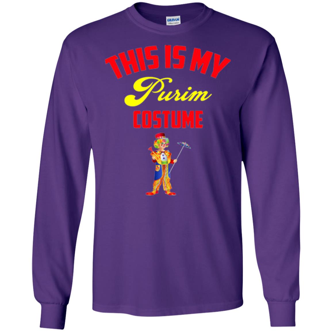 This Is My Purim Costume Purim Day T-shirt Purple
