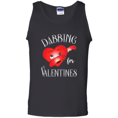 Valentines Day T-shirt Dabbing Heart T-shirt Black