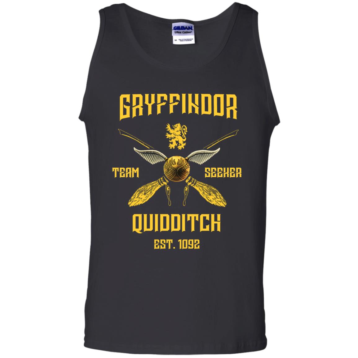 Gryffindor Quiddith Team Seeker Est 1092 Harry Potter ShirtG220 Gildan 100% Cotton Tank Top