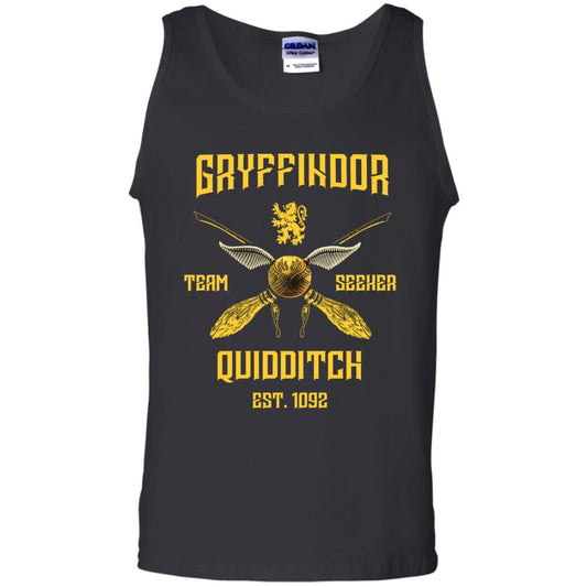 Gryffindor Quiddith Team Seeker Est 1092 Harry Potter ShirtG220 Gildan 100% Cotton Tank Top