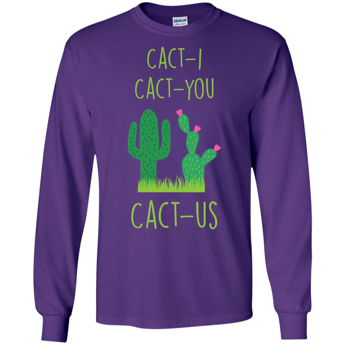 Funny Cactus Shirt Cact-i Cact-us Spring Desert Cactus Purple
