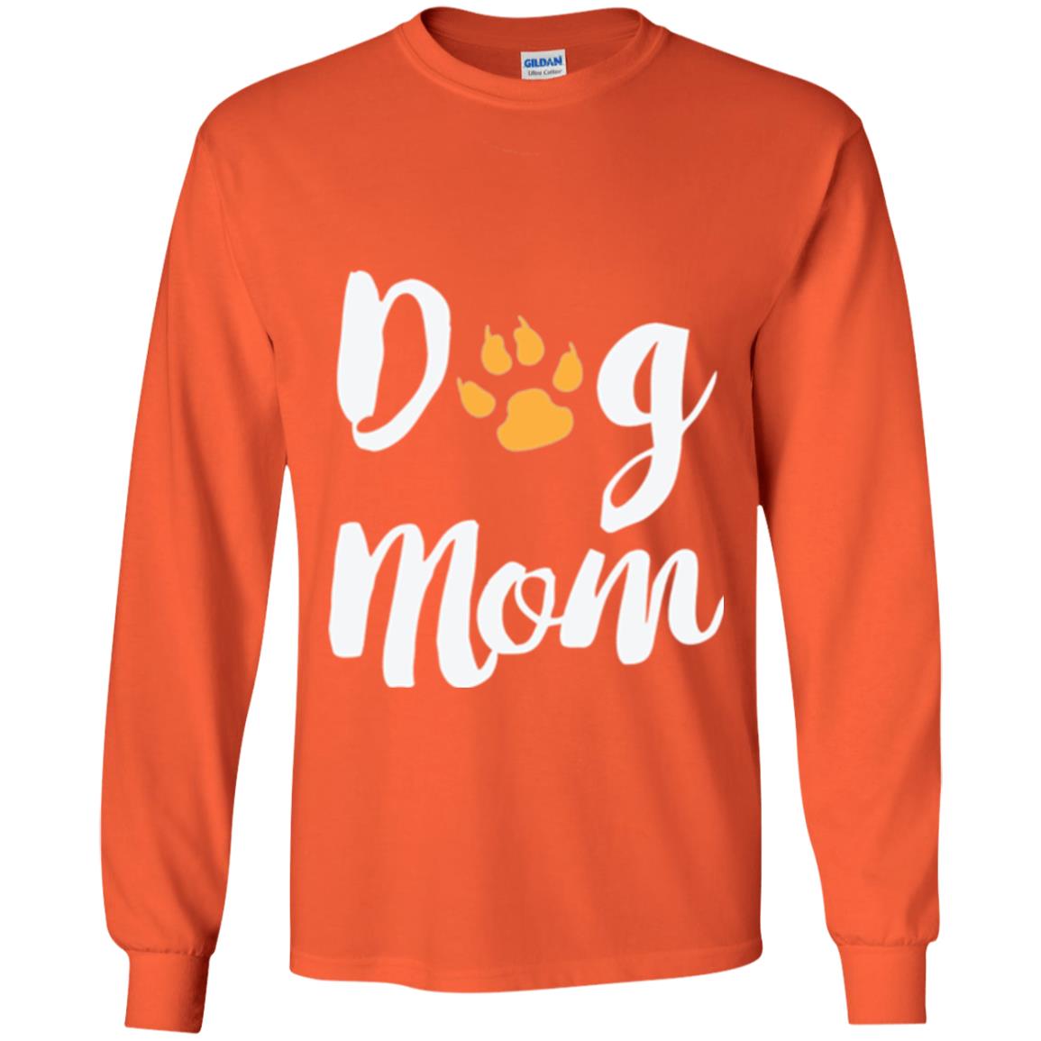 Dog Lovers T-shirt Dog Mom Orange