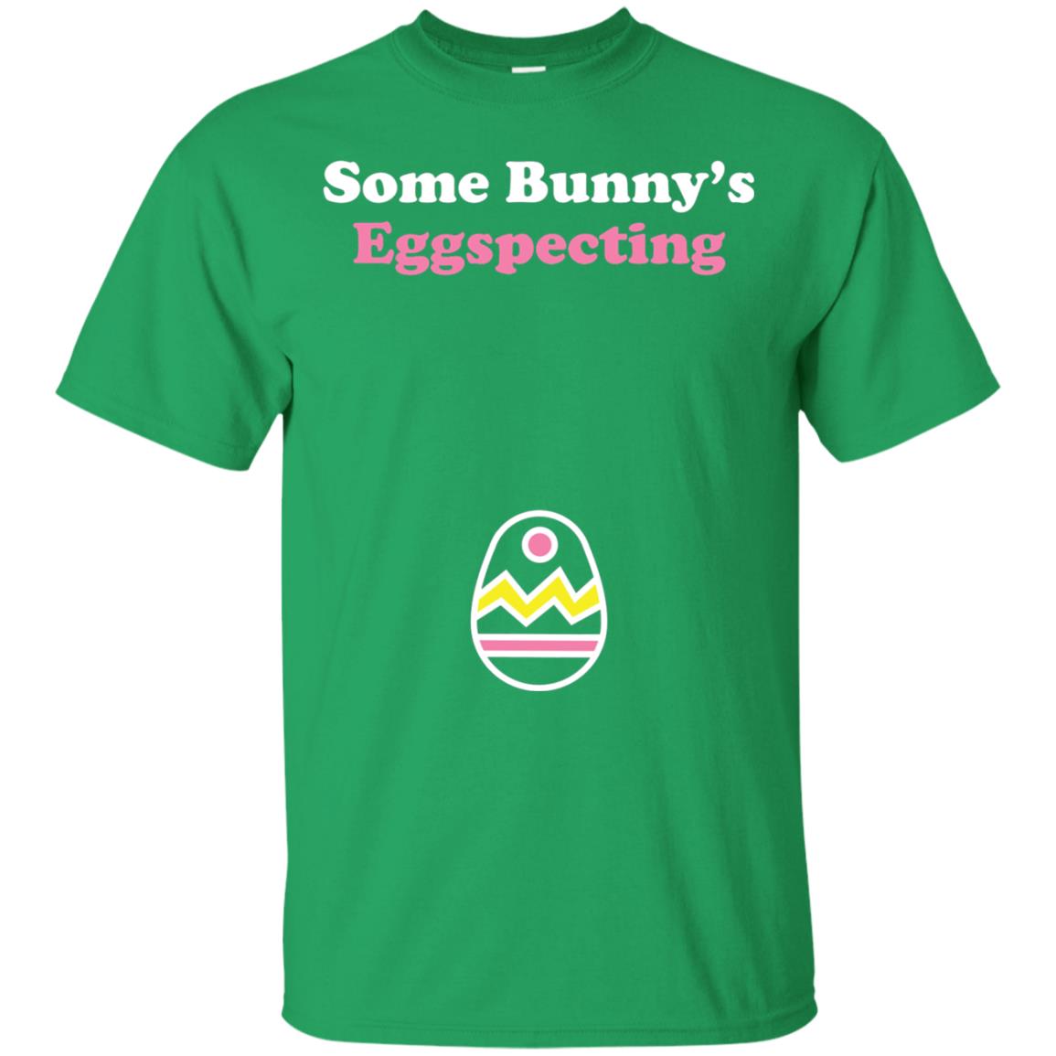Easter Pregnant Shirt Some Bunnys Eggspecting Irish Green