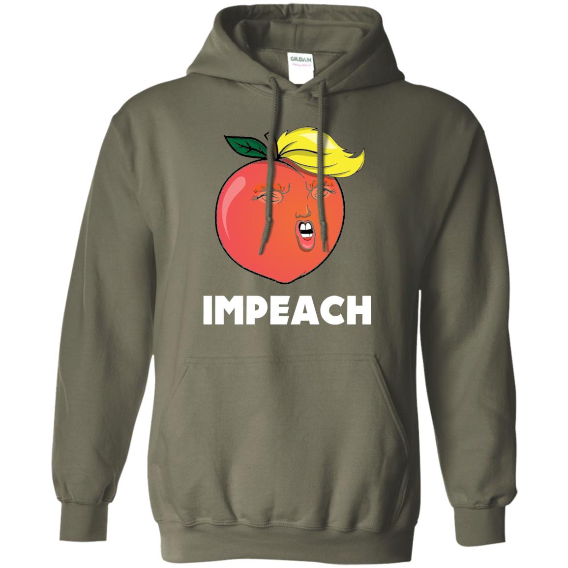 Anti Trump T-shirt Funny Trump Impeachment Military Green