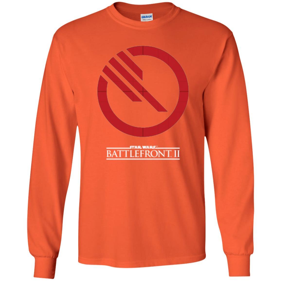 Film T-shirt Battlefront Ii Inferno Squad Logo Graphic Orange