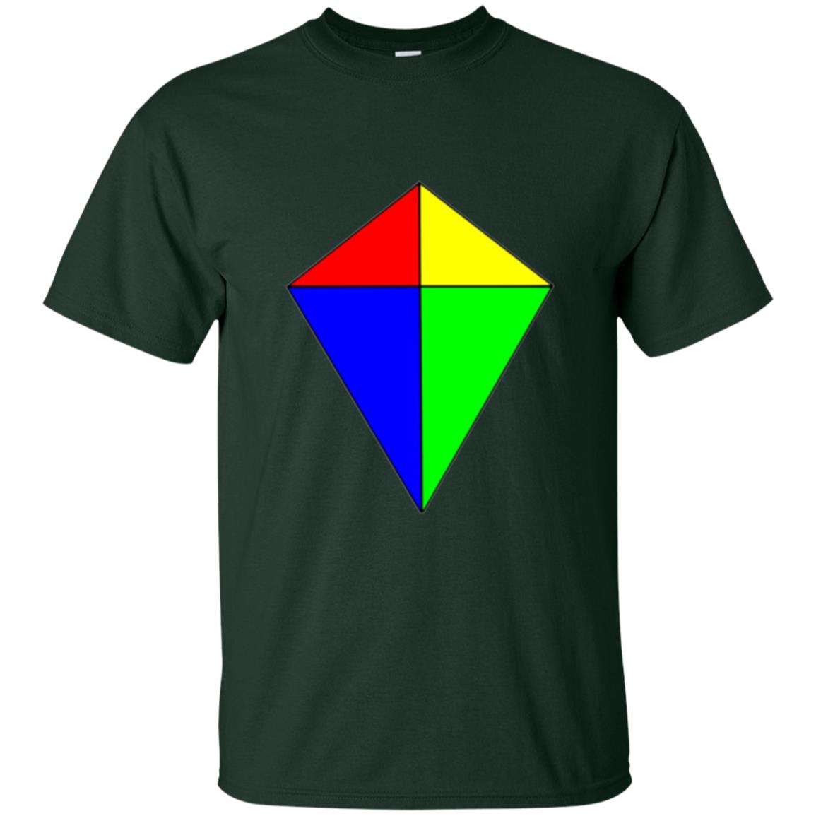 Kite Lover T-shirt Flying Wind Aircraft Kytoon Forest Green