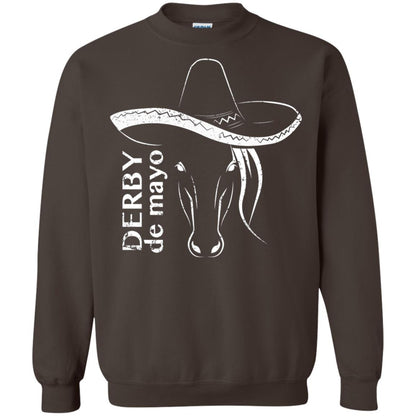 Derby De Mayo Sombrero Horse Race Shirt Dark Chocolate