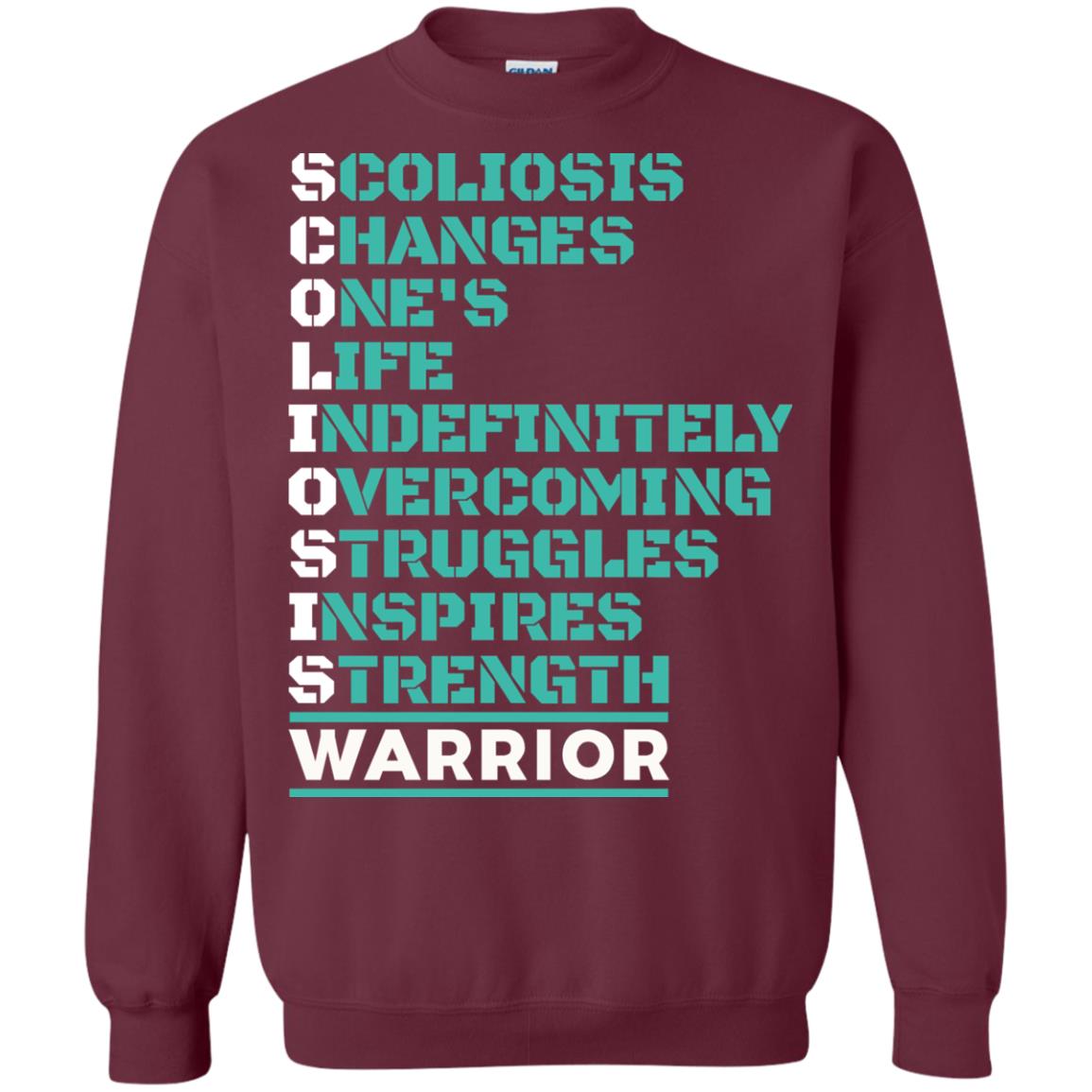Changes One_s Life Indefinitely Overcoming Struggles Inspires Strength Coliosis Warrior Maroon