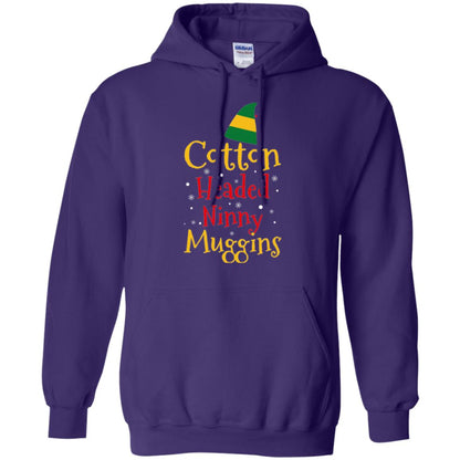 Funny Elf T-shirt Cotton Headed Ninny Muggins Purple