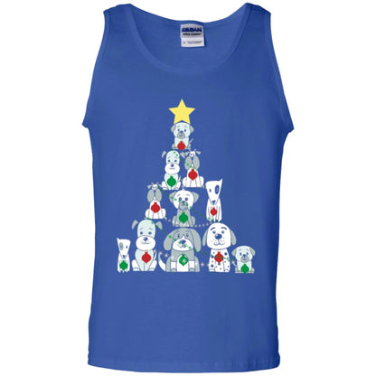 Dogs Lovers T-shirt Christmas Tree By Dogs Royal