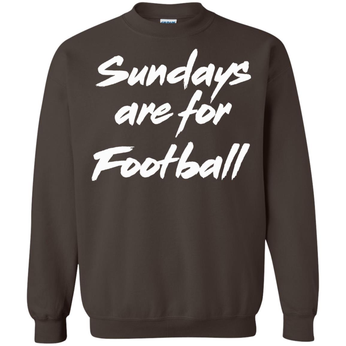 Football Lover T-shirt Sundays Are For Football Dark Chocolate