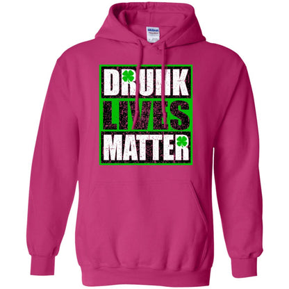 Vintage Drunk Lives Matter Saint Patrick_s Day T-shirt Heliconia