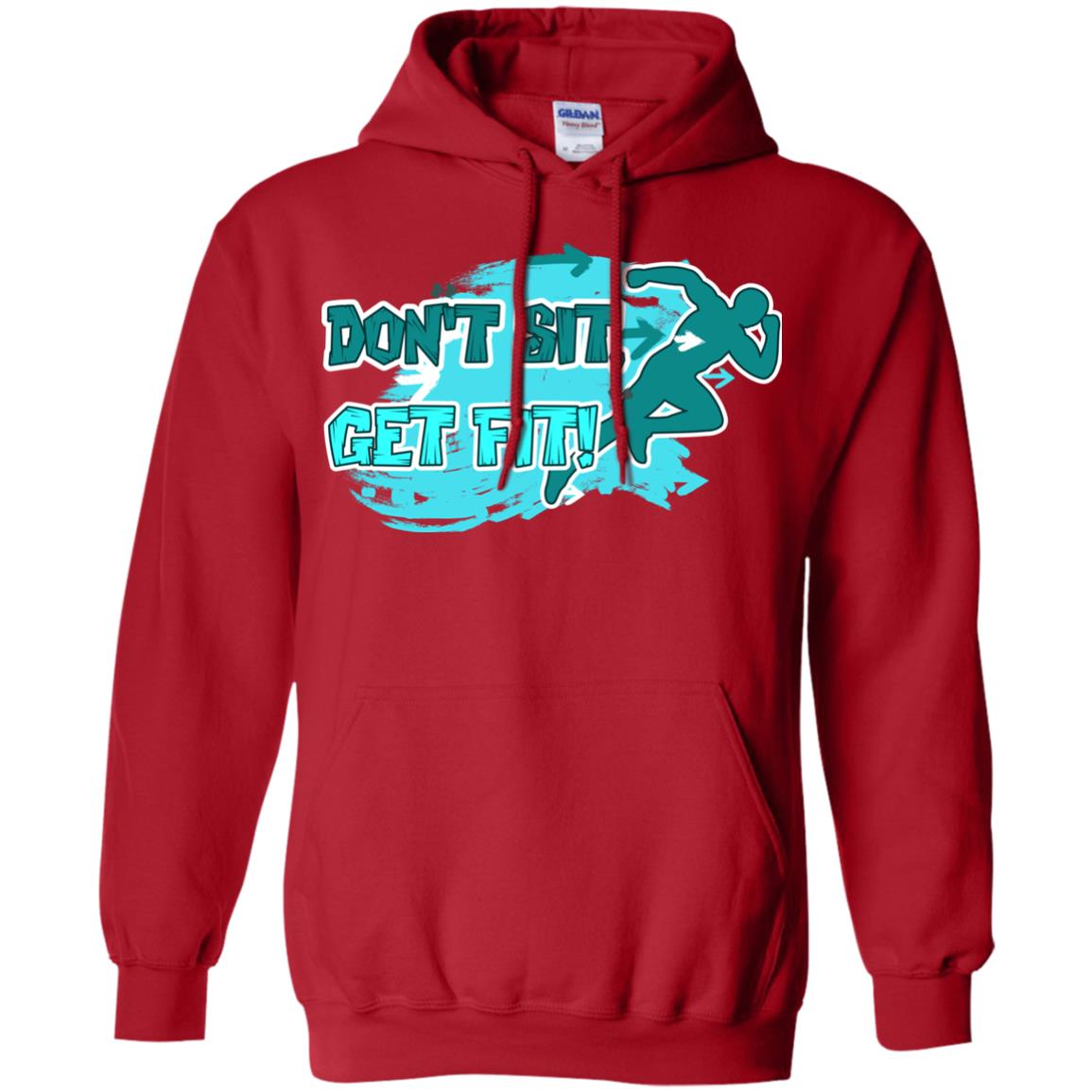 Dont Sit Get Fit Runner Shirt Red