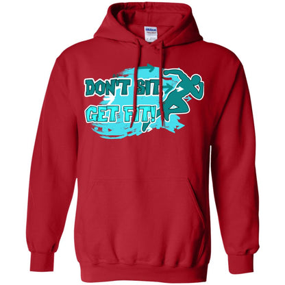 Dont Sit Get Fit Runner Shirt Red