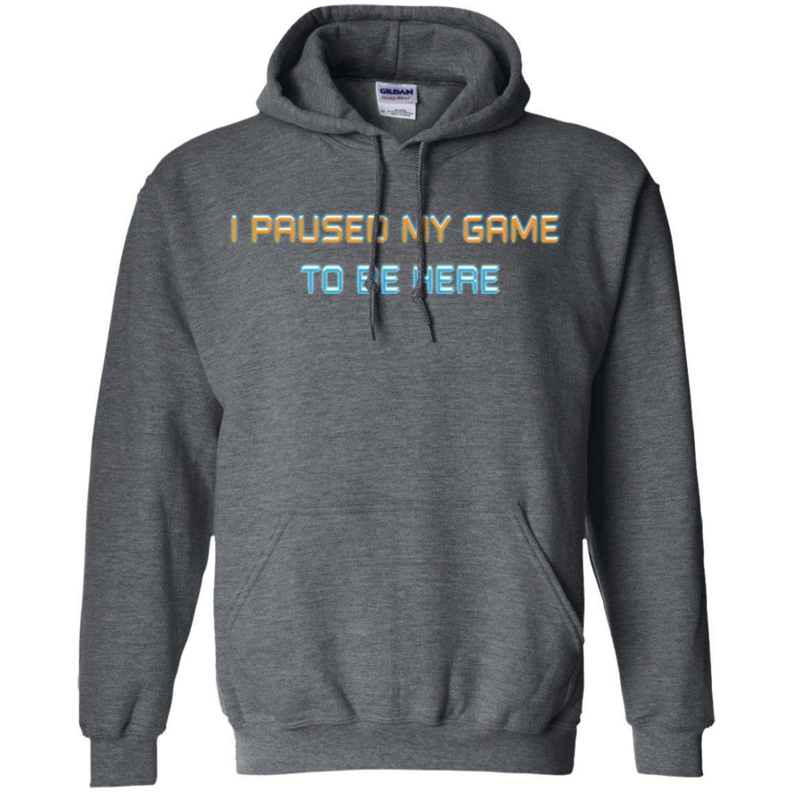 Gamer T-shirt I Paused My Game Here Dark Heather