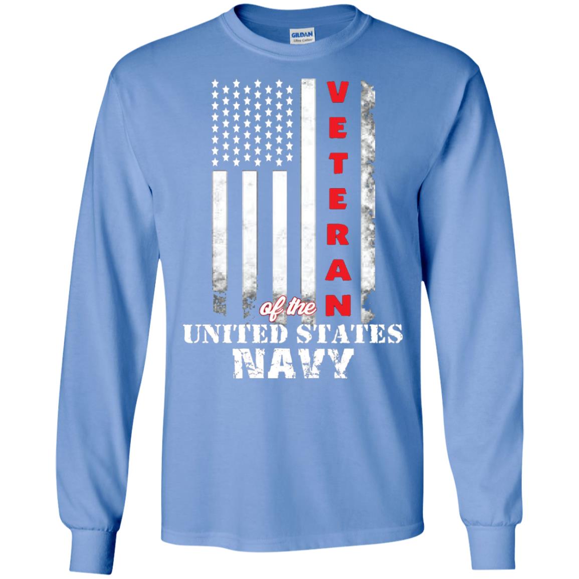 Armed Forces Us Navy Vintage Veteran T-shirt Carolina Blue