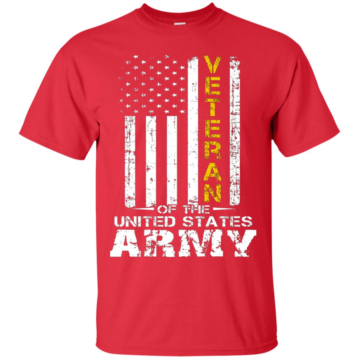 Veteran Of United States Us Army Premium Shirt Red