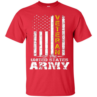 Veteran Of United States Us Army Premium Shirt Red