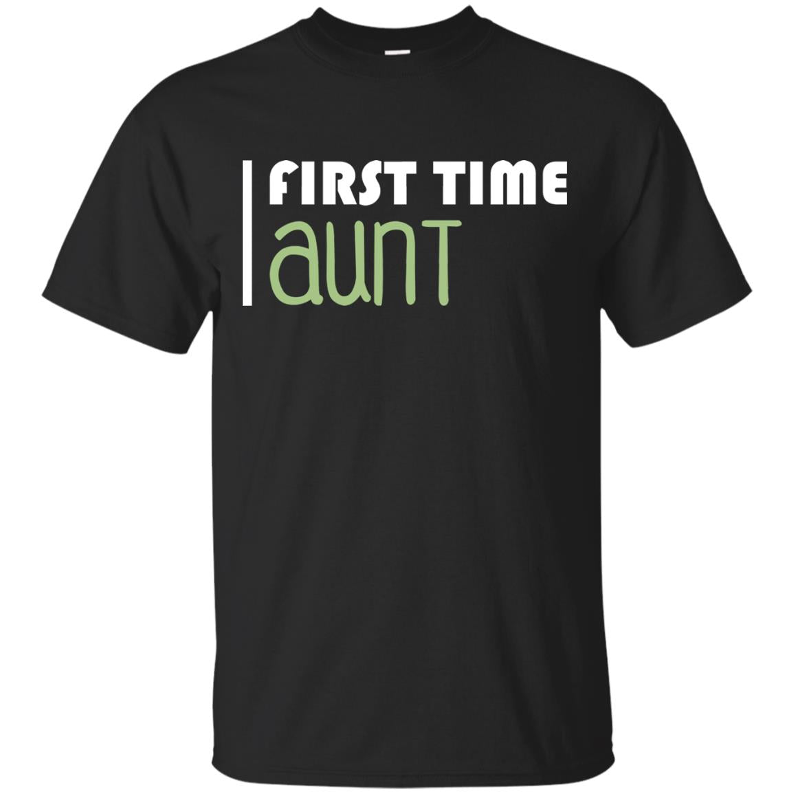 First Time Aunt New Auntie Shirt Black