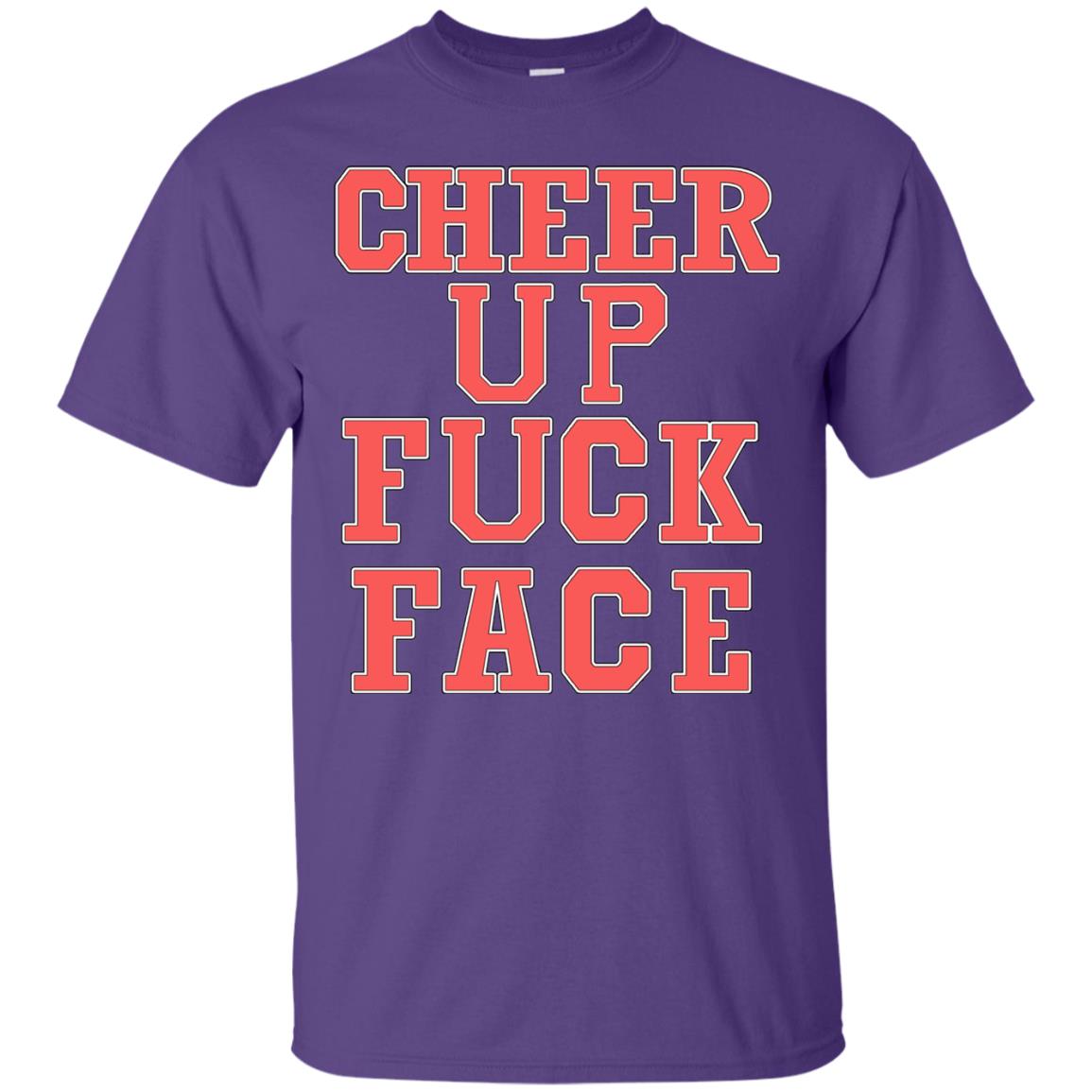 Cheer Up Face Shirt Purple