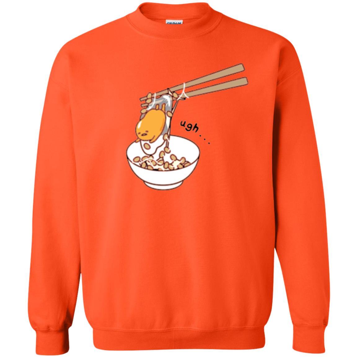 Cartoon T-shirt Gudetama Chopsticks Orange