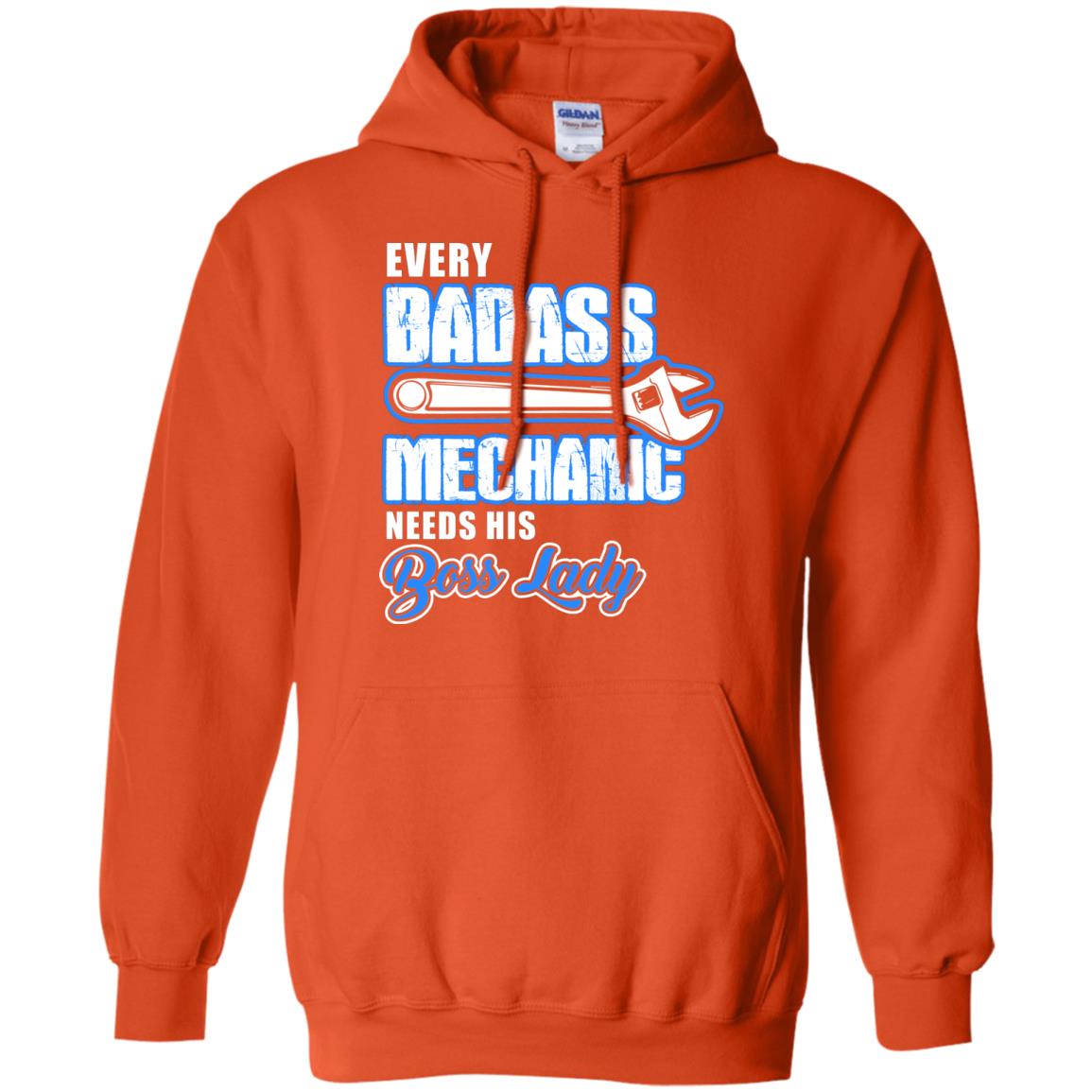 Every Badass Mechanic Needs His Boss Lady Shirt Orange