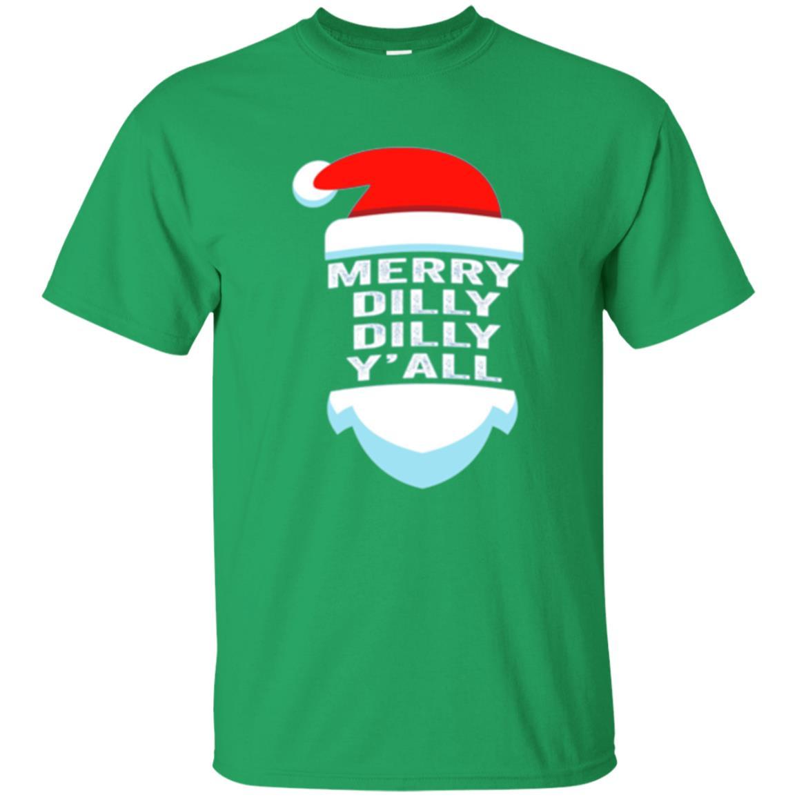 Christmas T-shirt Dilly Dilly Y_all Santa Claus Irish Green