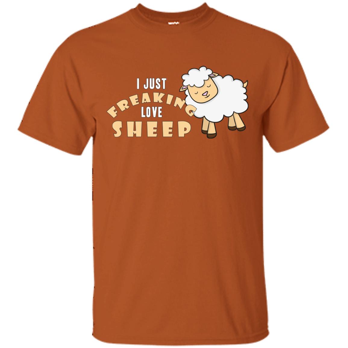 I Just Freaking Love Sheep Shirt Texas Orange