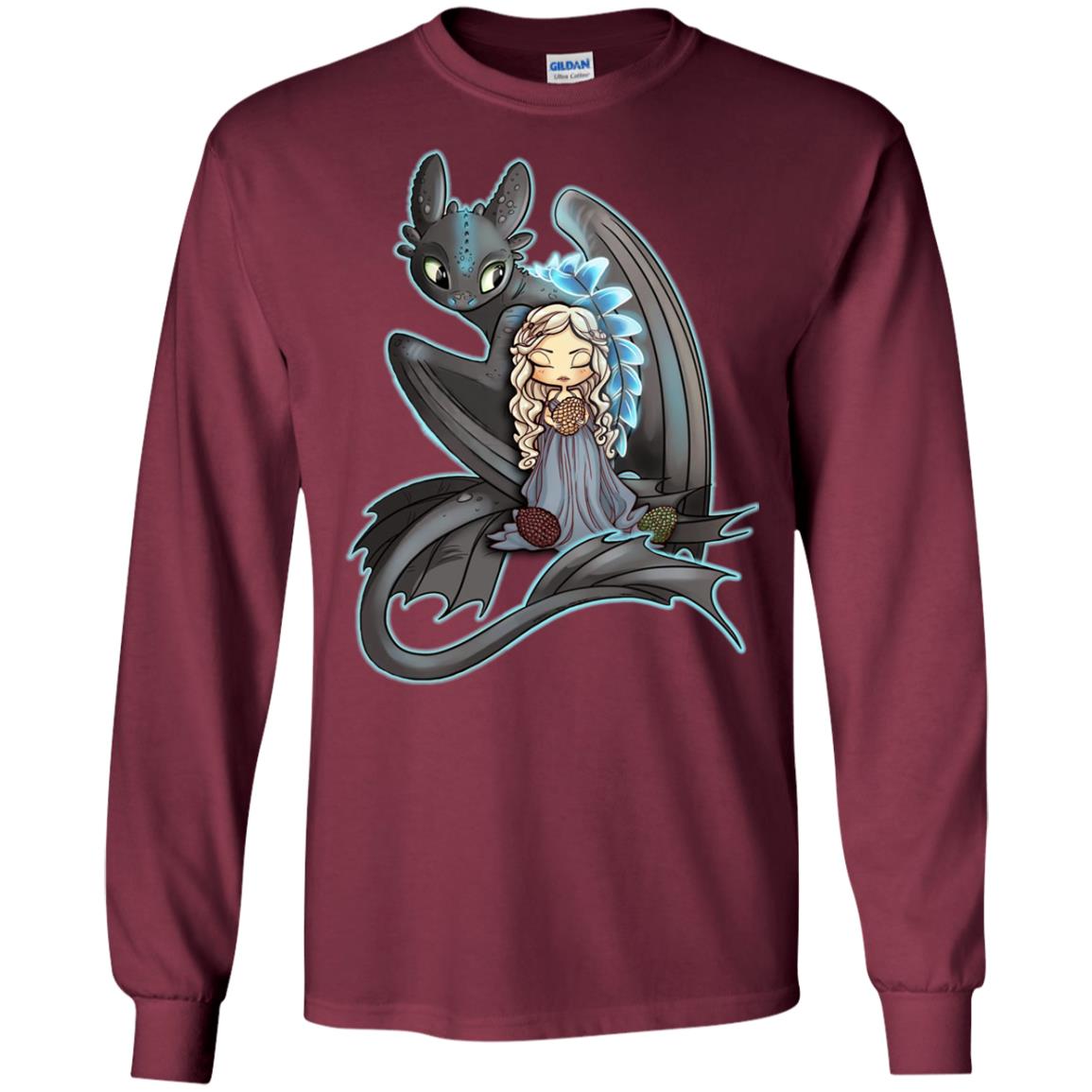 Dragon Night Fury Cartoon Shirt Maroon