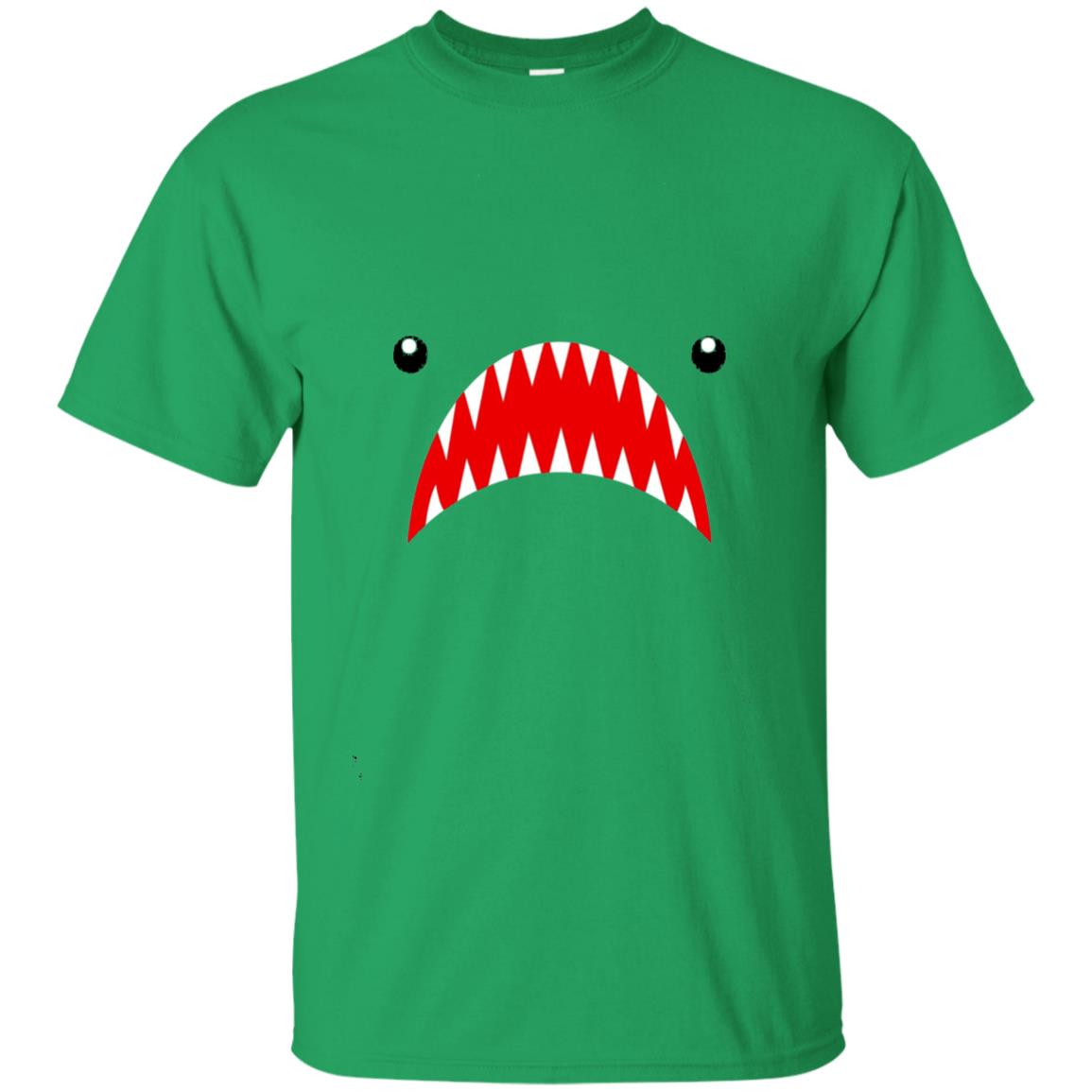 Shark Face Teeth The Week Open Mouth Shirt Irish Green