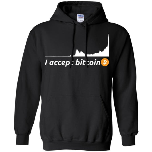 Cryptocurrency T-shirt I Accept Bitcoin Black