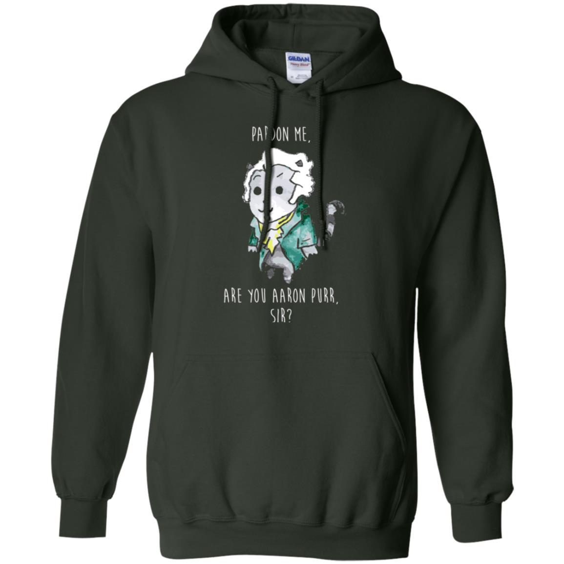 Hamilton Cat T-shirt Pardon Me Are You Aaron Purr Sir Forest Green