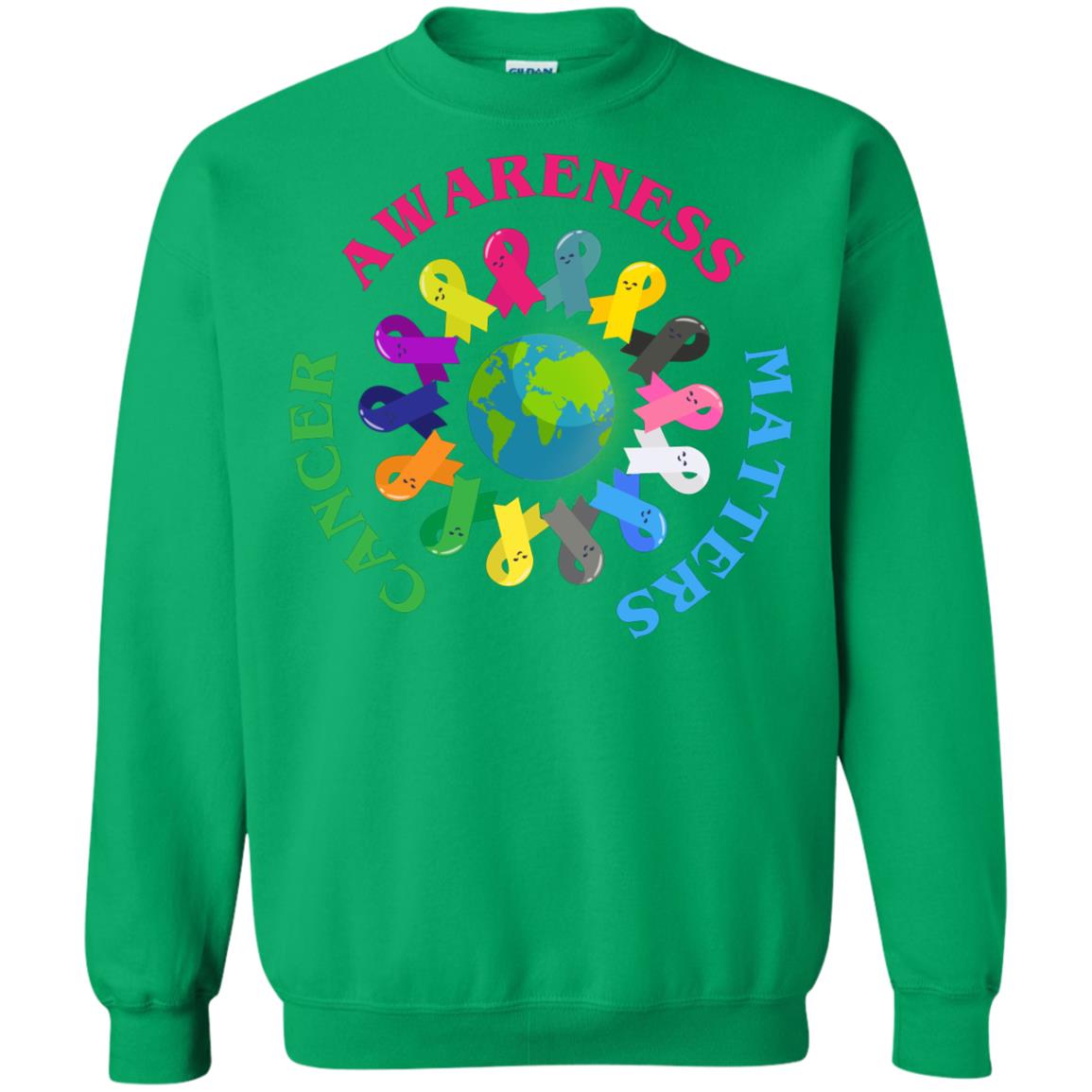 All Cancer Ribbons For All Cancer Awareness T-shirt Irish Green