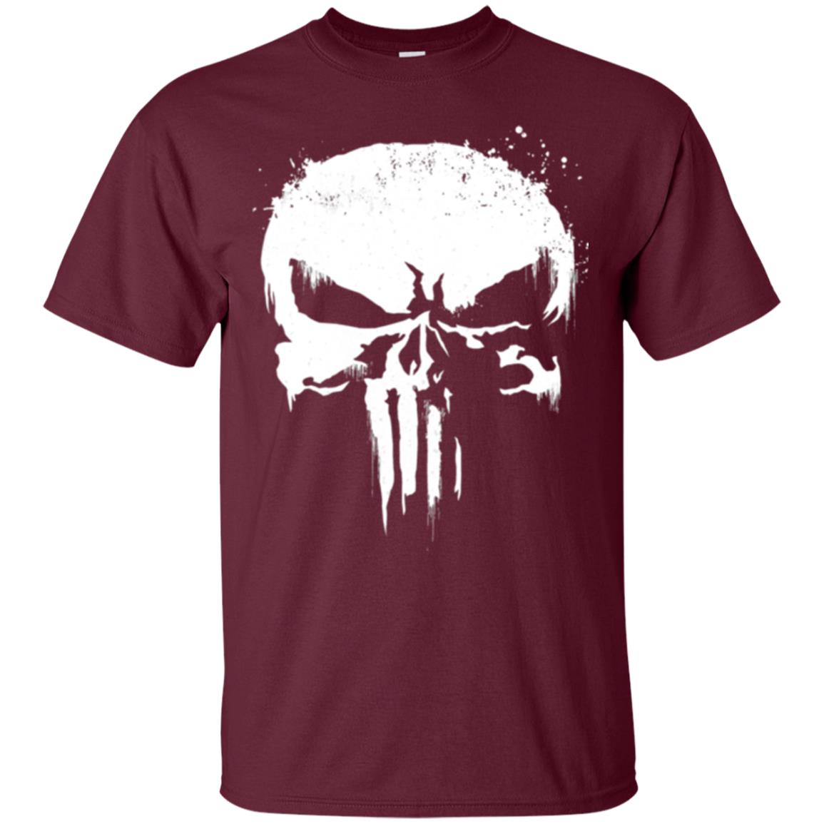 Skull T-shirt Maroon