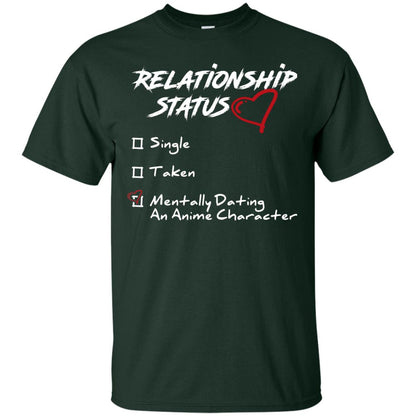 Relationship Status Mentally Dating An Anime Character Gift Shirt For Anime Lover Forest