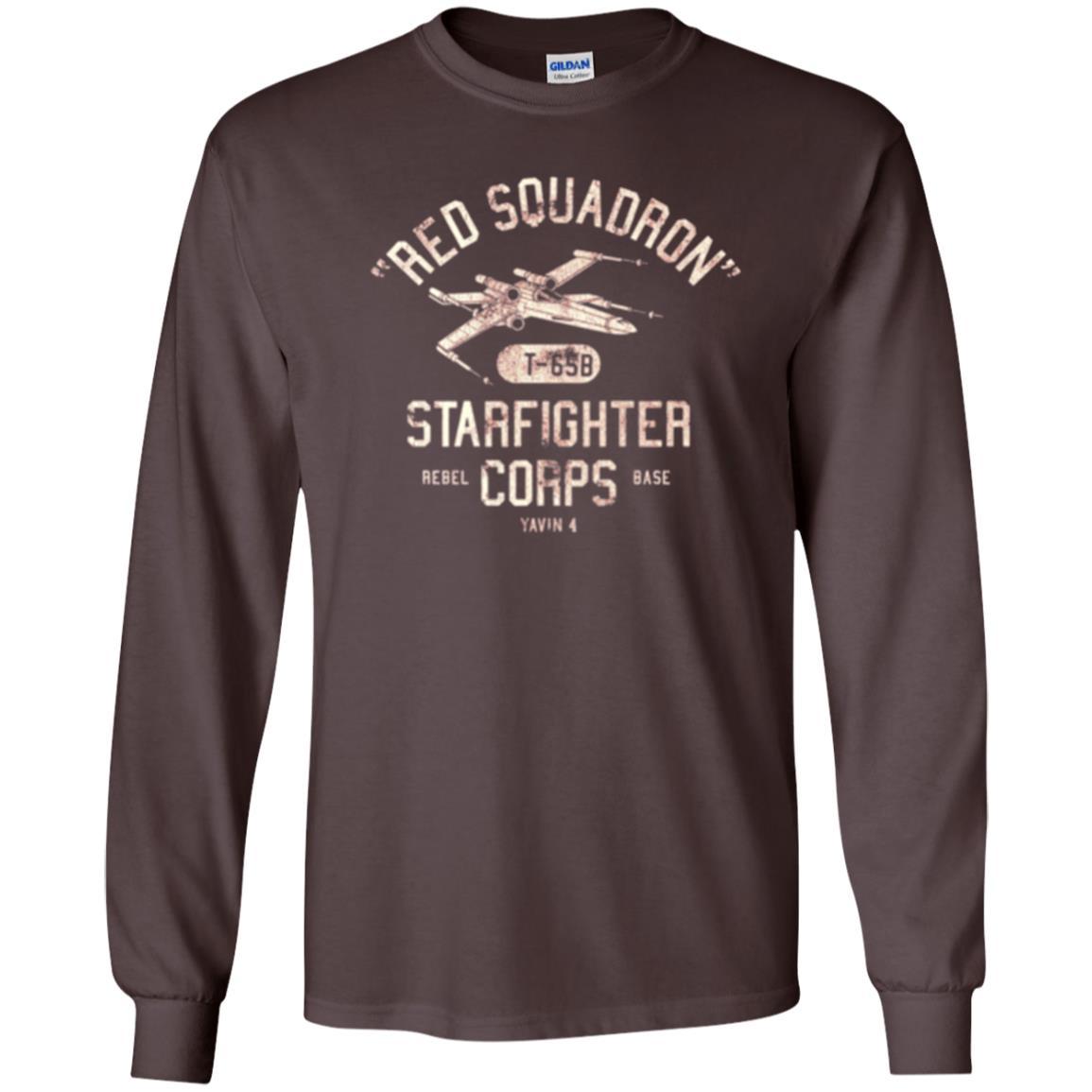 Film T-shirt Red Squadron T-65b Starfighter Rebel Corps Base Dark Chocolate