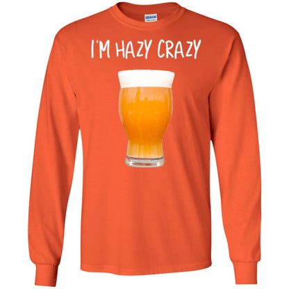 Funny Craft Beer Tshirt I_m Hazy Crazy Orange