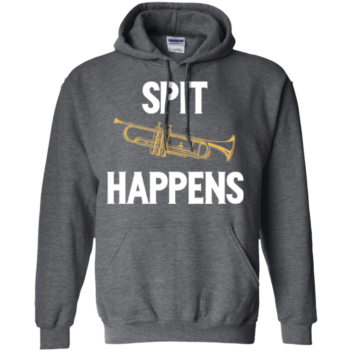 Trumpet Players T-shirt Spit Happens Dark Heather